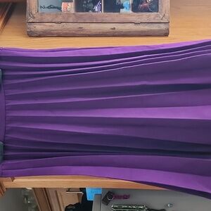 NWT Kate Spade Vibrant Purple  Pleated A-Line Skirt Size 8 Retail $298